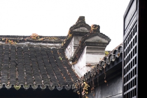 江南水乡屋顶一角