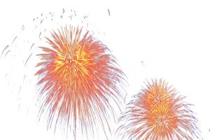 燃放烟花效果礼花