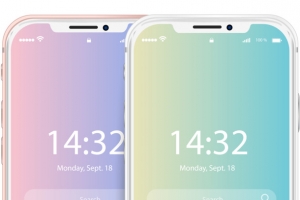 时尚手绘iPhoneX产品实物
