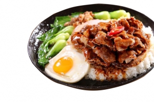 肥牛饭肥牛盖浇饭高清PNG透明免扣设计素材免费下载