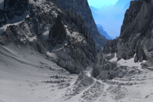 雪山山谷海报背景