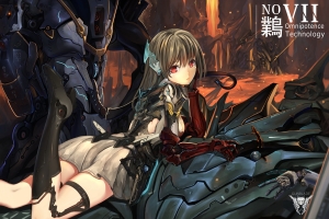 涂鸦 机甲少女4k动漫壁纸