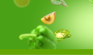 水果蔬菜绿色背景banner