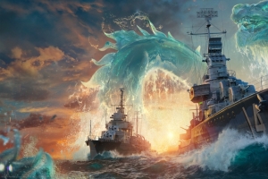 《战舰世界(World of Warships)》3440x1440桌面壁纸