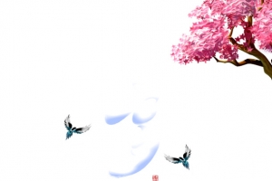 七夕艺术字 牛郎织女相会