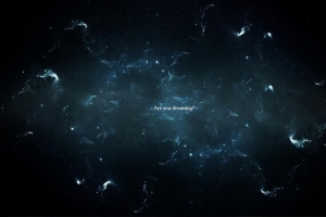 黑青色渐变星空光效