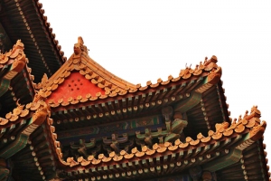 古代古典故宫角楼建筑元素