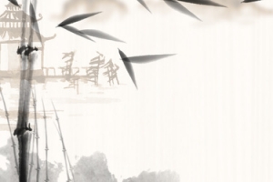 中国风质感水墨意境海报banner