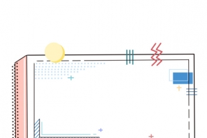 大气立体几何标题框