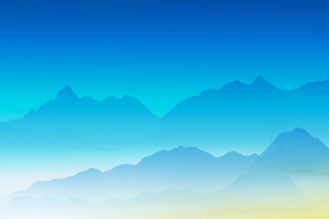 唯美天空湖泊小船psd分层H5背景