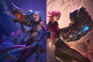 英雄联盟lol双城之战 金克丝 蔚平板电脑iPad壁纸