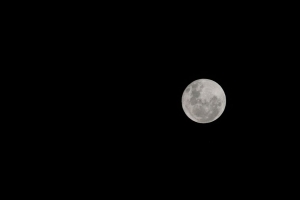 月亮 黑色 夜晚 满月 4k壁纸 3840x2160