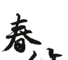 春笋艺术字