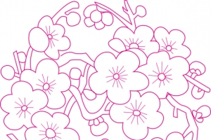 桃花底纹