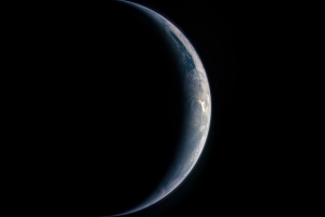 地球 行星 日食 太空 深色 4k壁纸 3840x2160