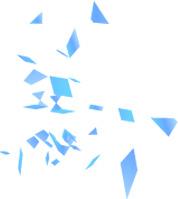 蓝色美丽漂浮三角