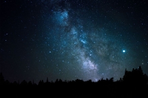 空间 星星 星座 树木 4k壁纸 3840x2160