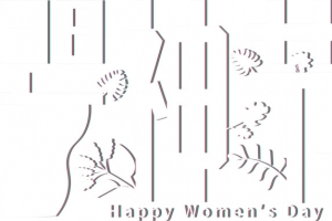 妇女节节日元素节日字体设计