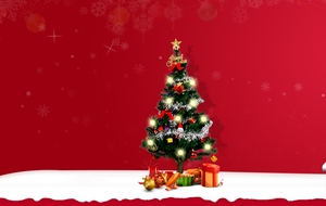 圣诞节淘宝banner背景设计