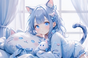 二次元 幻想 可爱猫娘(一) 8K壁纸 7680x4320