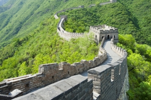 绿色的长城风景4K壁纸