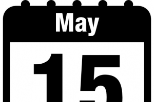 5月15日的日历页界面符号图标