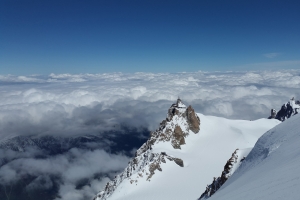 南针峰 夏蒙尼 高山 雪 景观4K风景壁纸