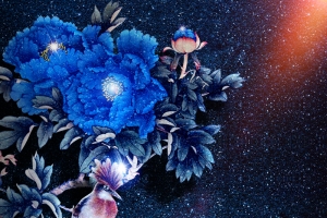 商业广告花鸟牡丹