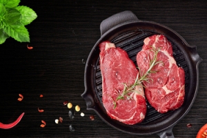 高端牛腱肉促销季小清新黑色banner