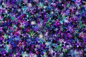 星星 彩色 眩光 闪光 艺术 4k壁纸 3840x2160