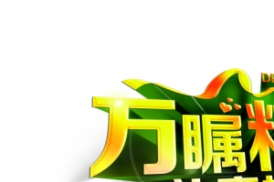 万瞩粽目礼惠端午节日字体
