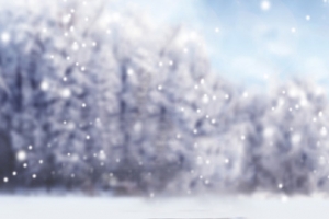 冬季雪地靴唯美雪景背景banner