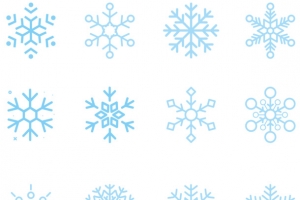 圣诞雪花矢量图1
