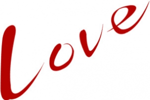 love红色艺术字