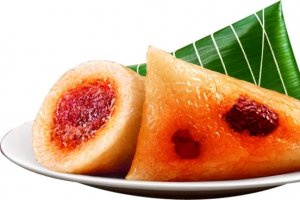 一盘粽子红枣粽子装饰