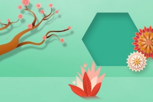 2018新春唯美女装化妆品新年背景banner
