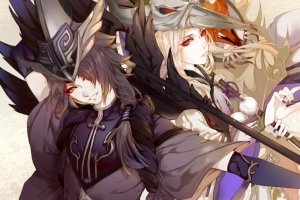 阴阳师 女生 插画 3440x1440壁纸