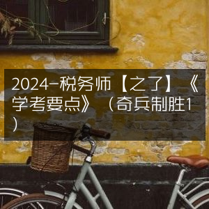 2024税务师《学考要点》之了教育版（奇兵制胜1）