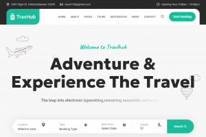 旅行定制平台博客网站模板