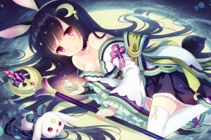 可爱女生魔法棒4K动漫壁纸