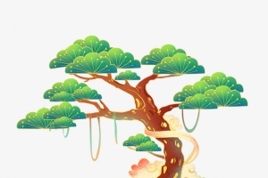 松树元素设计图