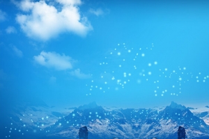 冬天雪景背景