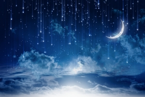 完美星空月亮