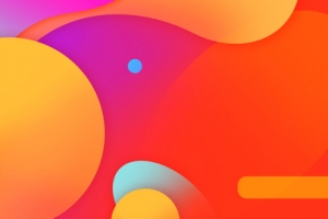 双十一狂欢红色几何渐变banner