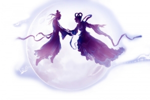 七夕海报情侣效果