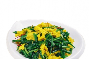 素菜韭菜炒鸡蛋