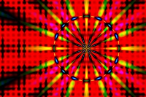 圆形 光线 笔划 抽象 明亮 红色 4k壁纸 3840x2160