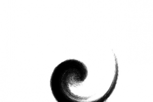 中国风逗号阴阳水墨图