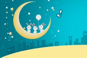 蓝色星空月亮母婴用品宝宝淘宝banner