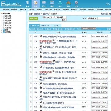 【高端大气】新闻资讯博客自适应HTML5响应式网站模板 - 帝国CMS整站解决方案后台功能